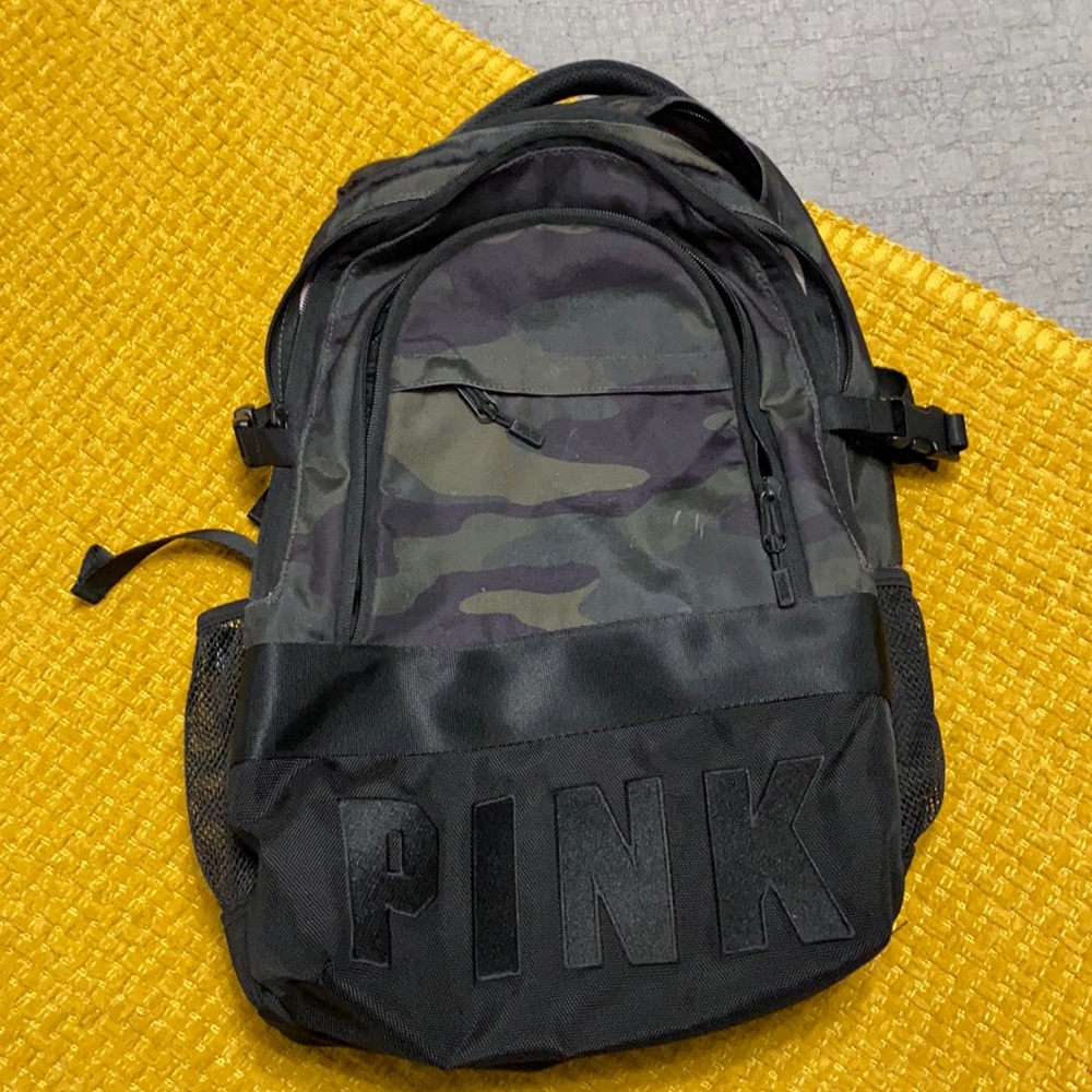 PINK Camouflage Collegiate Backpack